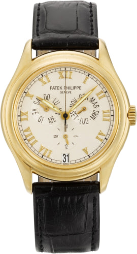 Patek Philippe Annual Calendar 18k Yellow Gold  Roman Ivory / Cream Dial - 5035J