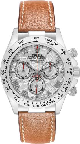 Rolex Daytona White Gold Meteorite Dial Mens Watch - 116519 - Box Papers