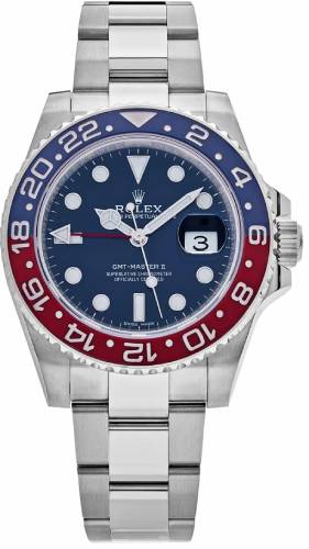 Rolex GMT-Master II 116719BLRO Pepsi White Gold Blue Dial Oyster Watch