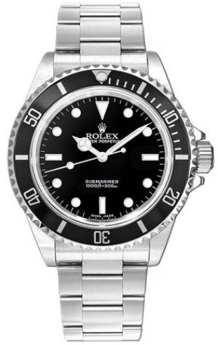 Rolex Submariner No Date Stainless Steel 40 mm Black Dial & Aluminum Bezel Oyster Bracelet - 14060