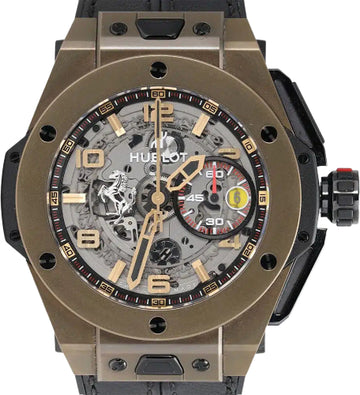 Hublot Big Bang Ferrari 45 MM Yellow Gold Watch - 401.MX.0123.GR