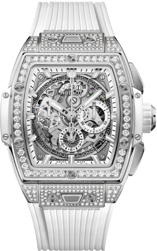 Hublot Shaped Spirit of Big Bang 42mm Titanium White Pave - 642.NE.2010.RW.1604